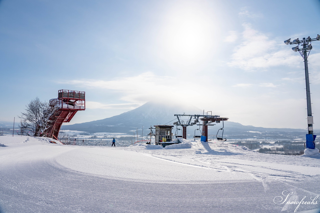 倶知安町旭ケ丘スキー場　羊蹄山を見上げながら滑走、地元のスキーヤー＆スノーボーダーたちに長く愛される粉雪ゲレンデ！